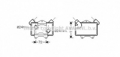 AVA QUALITY COOLING ms3477 -  масляный радиатор, двигательное масло